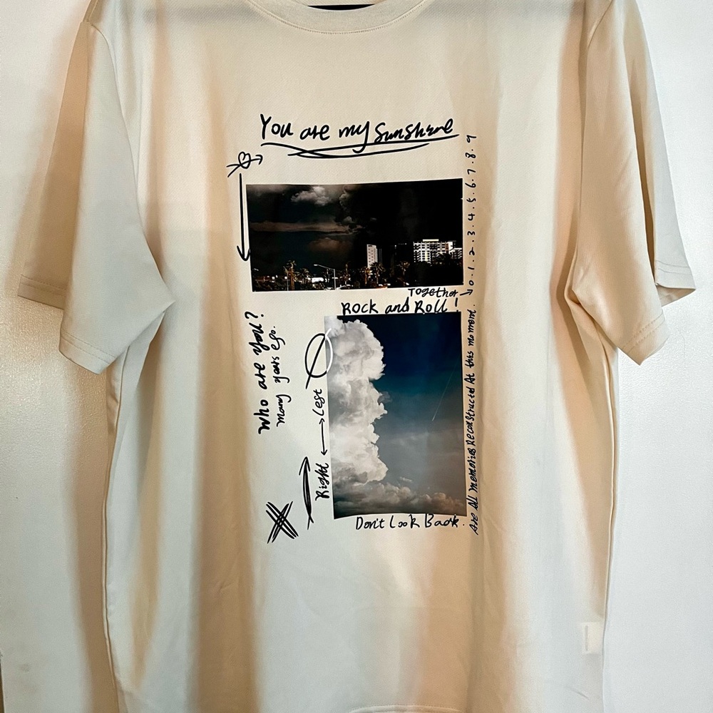 Graphic Beige T-Shirt